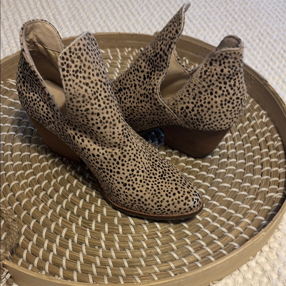 Leopard Print Ankle Boots